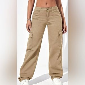 Khaki Cargo Jeans